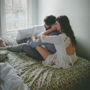 Embroidered Open Back Dress